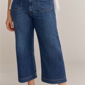 Maeve Colette Wide Leg Crop Jeans Anthropologie Plus Size 20W